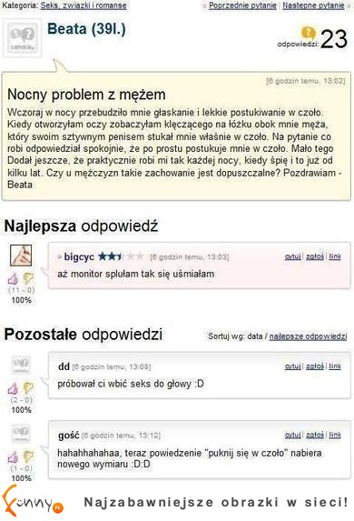 nocny problem z mężem