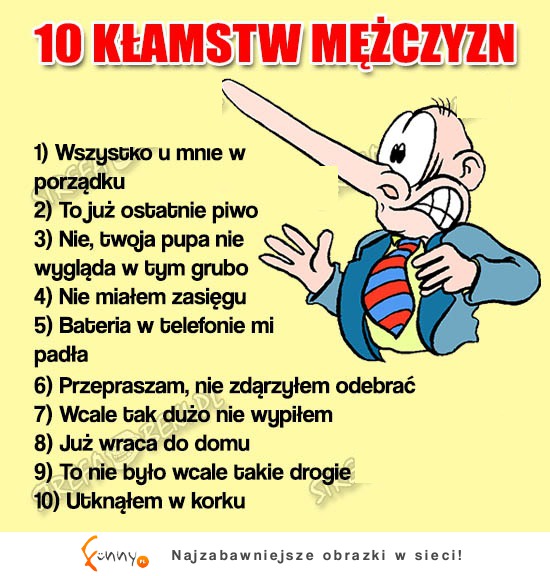 10 kłamstw FACETÓW! Nie wolno im ufać!