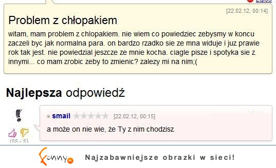 Problem z chłopakiem :D