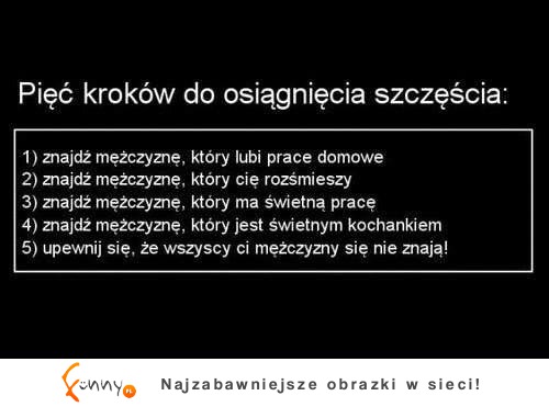 5 kroków do szczęscia