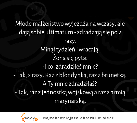 Młode małżęństwo wyjeżdża na wczasy ale dają sobie ultimatum! :D