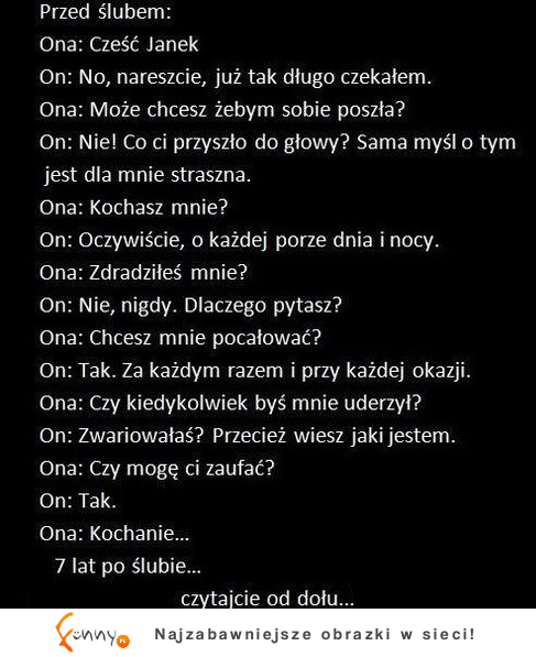 7 lat po ślubie....ona i on! coś się zmieniło! :D