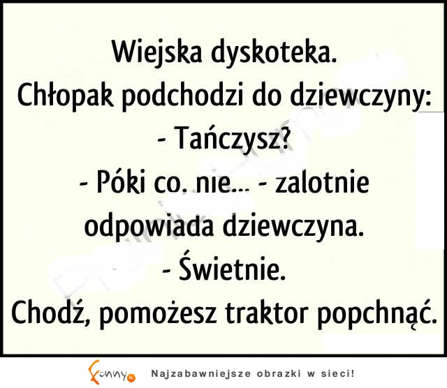 Krótka historia podrywu na wiejskiej dyskotece... Koleś ROZWALIŁ XD