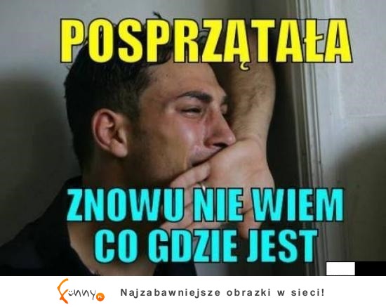 posprzątała