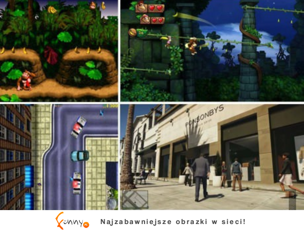 Te same gry kiedyś i teraz, zobacz jak się zmieniły, wow!