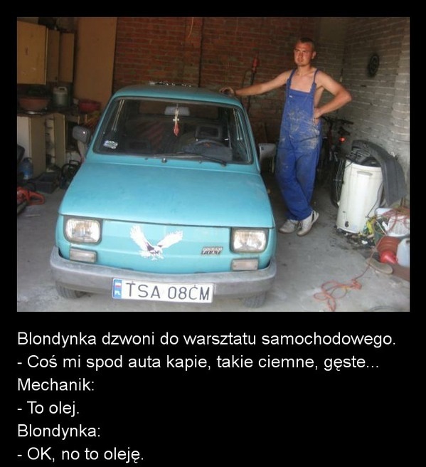 Blondynka dzwoni do warsztatu samochodowego! :)