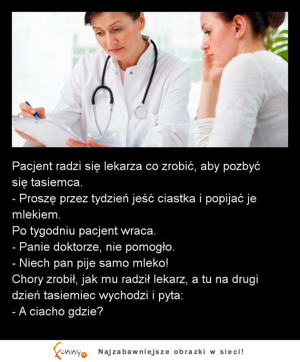 Do lekarza przychodzi PACJENT aby pozbyć się..... zobacz koniecznie jak to się skończyło hahah! :D