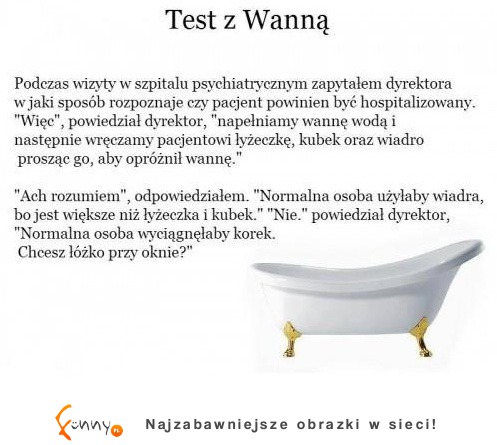 Nadajesz się do szpitala psychiatrycznego? Sprawdź :)