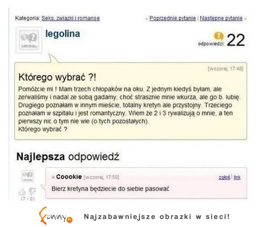 Jak nie wiesz co zrobisz, to zapytaj internet: ONI WIEDZĄ!