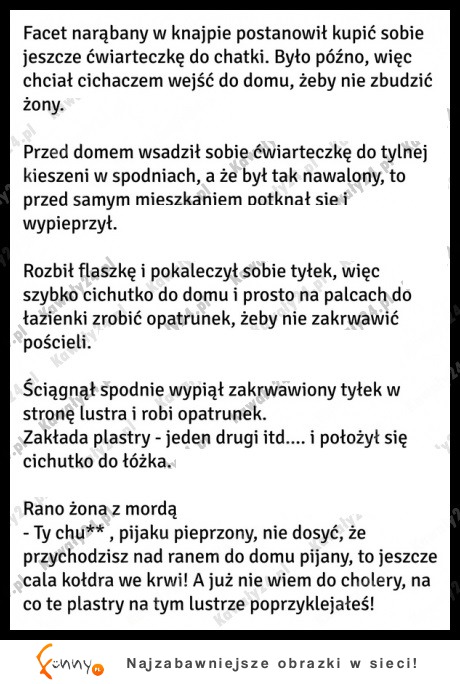 Facet wraca do domu pijany! Żona nie odpuściła! BEKA!