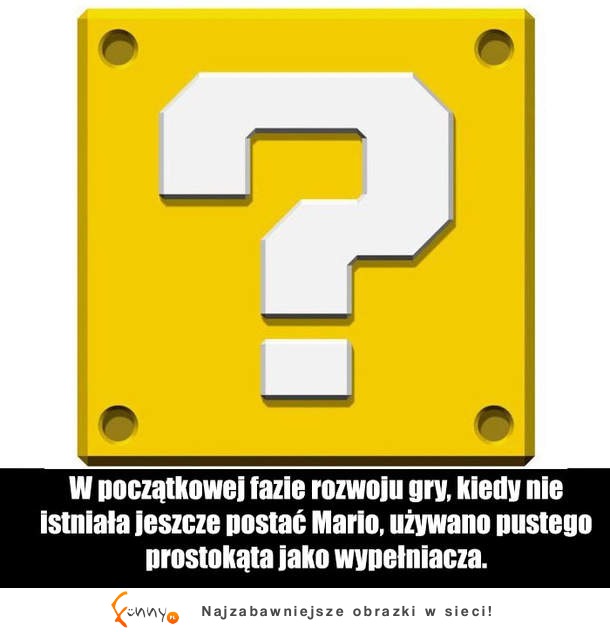 Rzeczy, których nie wiedziałeś o Super Mario! ;)