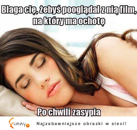 Po chwili zasypia...