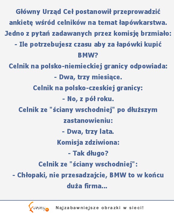 Ankieta wśród celników :)