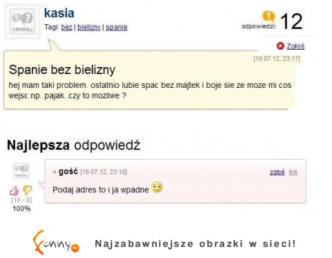 Biedna Kasia che spać BEZ BIELIZNY! Ale ma pewną dziwną obawę. Sprawdź koniecznie!