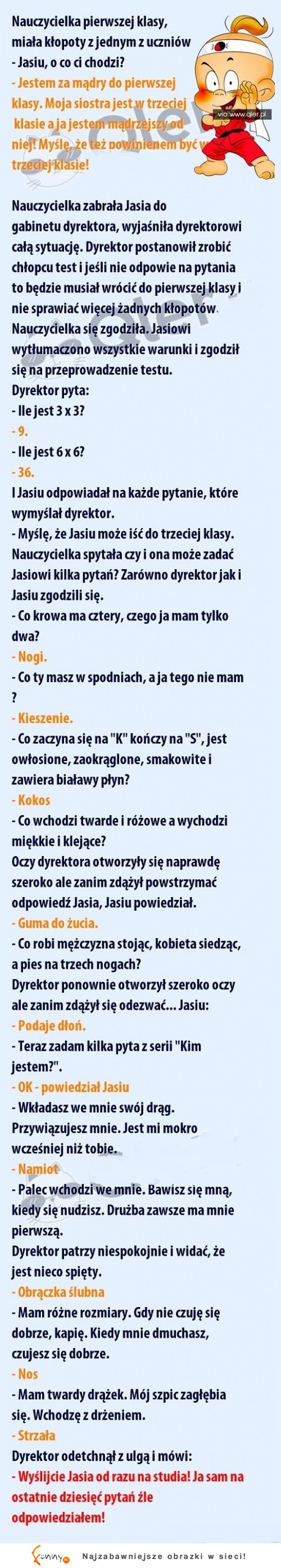 Jasiu nie dawał za wygraną! Dyrektor msuaiał się zgodzić HAHA!