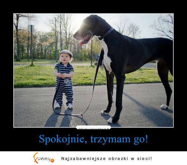 Spokojnie trzymam go!