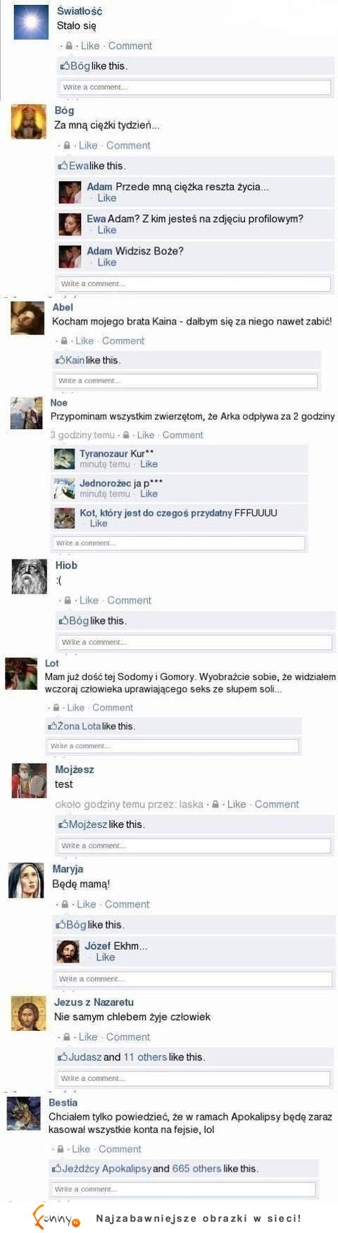 Co by było, gdyby facebook istniał od zawsze? Zobacz jakie wpisy by się pojawiały! Mega śmieszne!