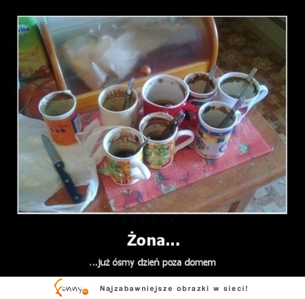 Jak poznać ile dni nie ma żony w domu? To bardzo proste!