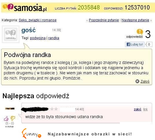 Poszła na podwójną randkę i zrobiła to........! masakra! :D