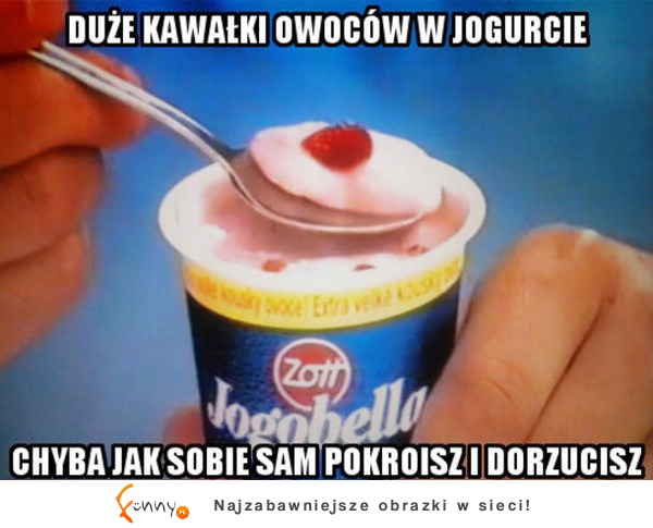 Duże kawałki owoców