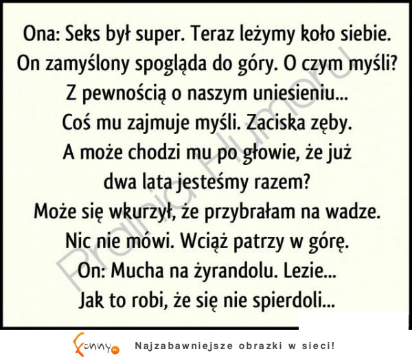 Para leży po SEKSIE i rozmyśla! Facet przegiął!