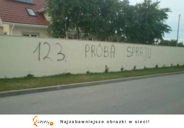 123 PRÓBA SPRAJU