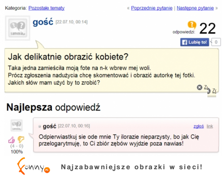 Jak delikatnie obrazić kobietę? :D