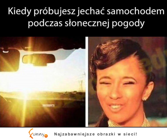 Słońce i kierowcy