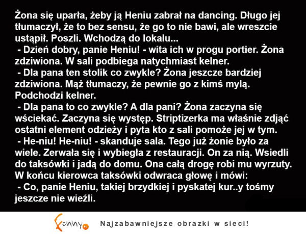 Heniu zabrał żonę na dancing. Okazało się, że każdy go tam zna! Zobacz jak to się skończyło ;D