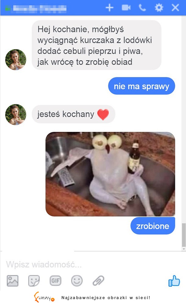 Na męża zawsze można liczyć! HAHA!