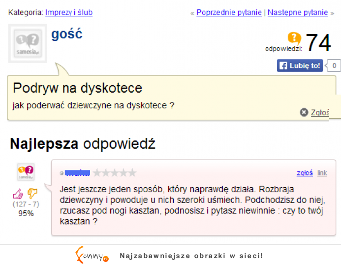 Nietypowy sposób na podryw na dyskotece :D