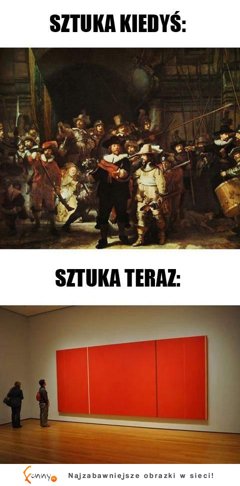 Sztuka kiedyś i teraz