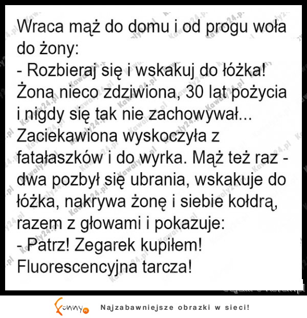 Mąż każe iśc żonie do łóżka a później... HAHA DOBRE!