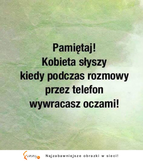 Ona to słyszy!