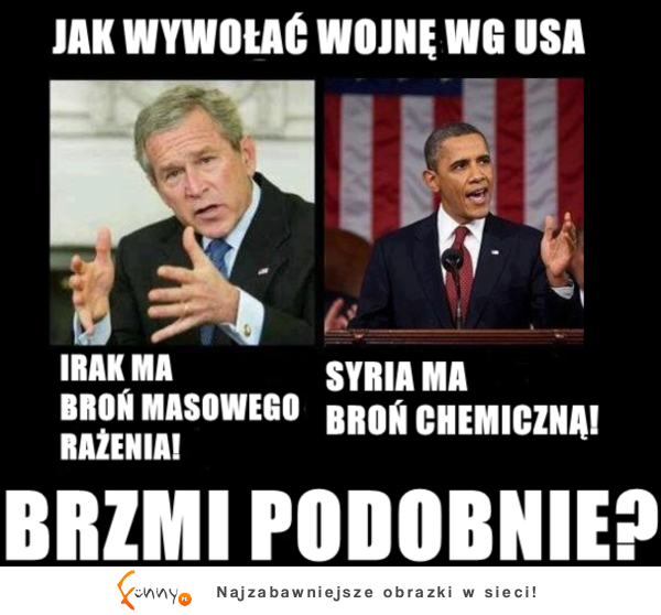 Jak wywołać wojnę wg USA :D