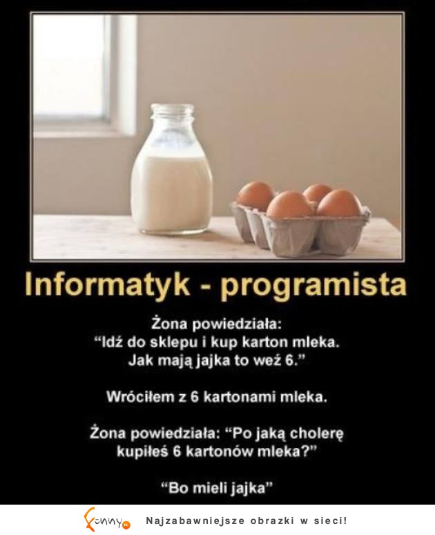 Informatyk - Programista! Świetny kawał :D