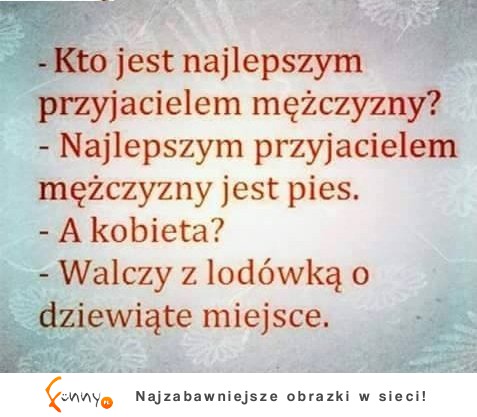 Najlepszym przyjacielem faceta jest...