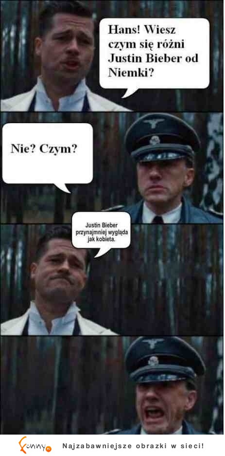 Czym się różni Niemka od Justina Biebera, DOBRE!! :D
