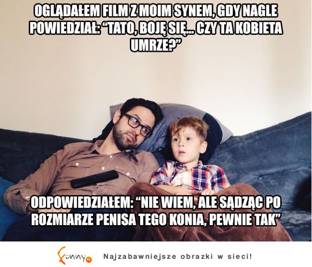 Mój synek się przestraszył