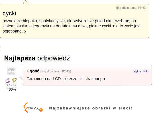 Mega PROBLEM.Dziewczyna poznała chłopaka ale ma MAŁE CYCKI- zobacz co jej poradzili! ahhah