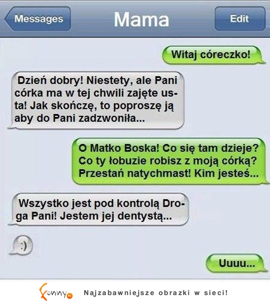 Matka pisze sms do córki! ZOBACZ co jej odpisała DOBRE! :D