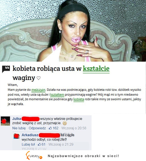 Dziubki w kształcie waginy xD