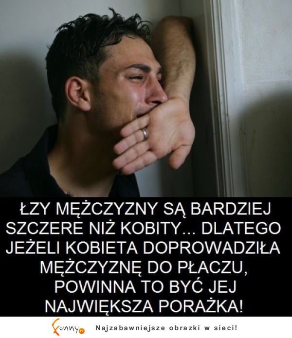 Łzy mężczyzny