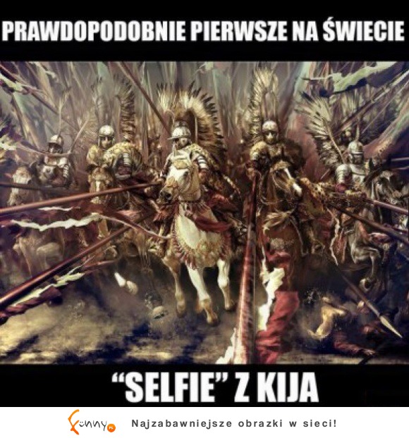 pierwsze selfie z kija