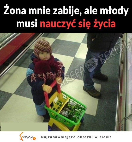 Ojciec uczy swoje dziecko ''życia'' HAHAHA BEKA!