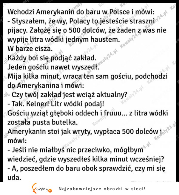 Amerykanin ogłosił konkurs! Trochę się przeliczył ;)