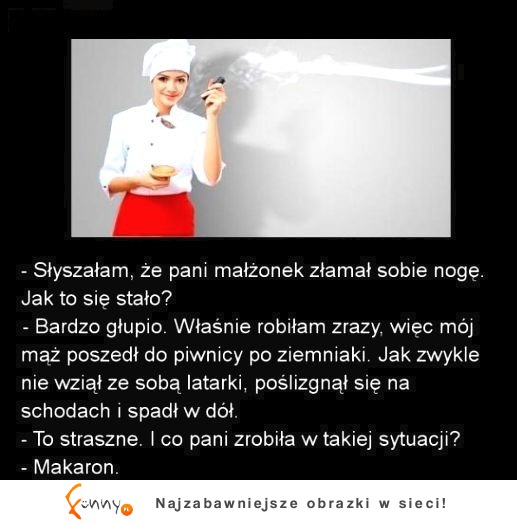 Żona zawsze znajdzie wyjście z sytuacji! HAHA BEKA! :)