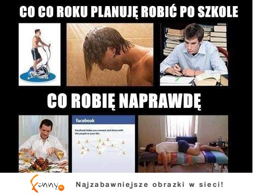 Zajęcia po szkole! Co planuje robić vs Co robię naprawdę! haha :D