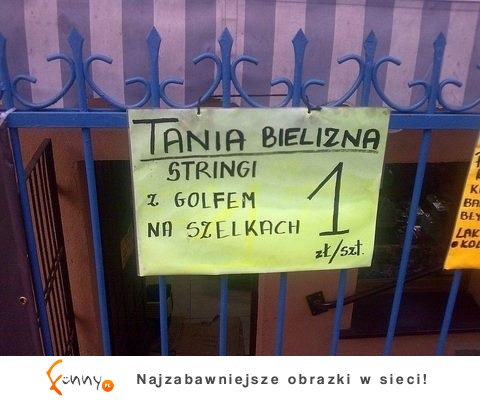 stringi z golfem na szelkach