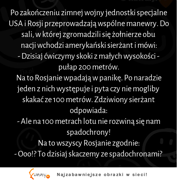 Po zakończeniu zimnej wojny jednostki specjalne USA i Rosji przeprowadzają wspólne manewry :D